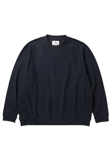 takibi sweatshirt man black in cotton SNOW PEAK | SW-24AU101BK